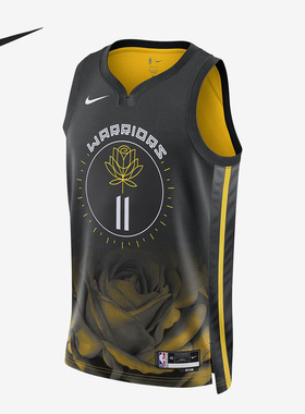 Nike/耐克官方正品金州勇士队Dri-FIT NBA篮球男子球衣DO9593-011