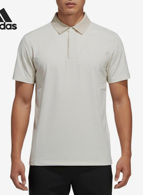 Adidas/阿迪达斯正品WUZONGTAN新款男米白色短袖Polo衫KW4762
