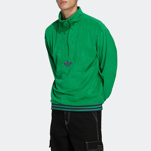 IB3420 三叶草男26夏运动休闲休闲立领卫衣 Adidas 阿迪达斯正品