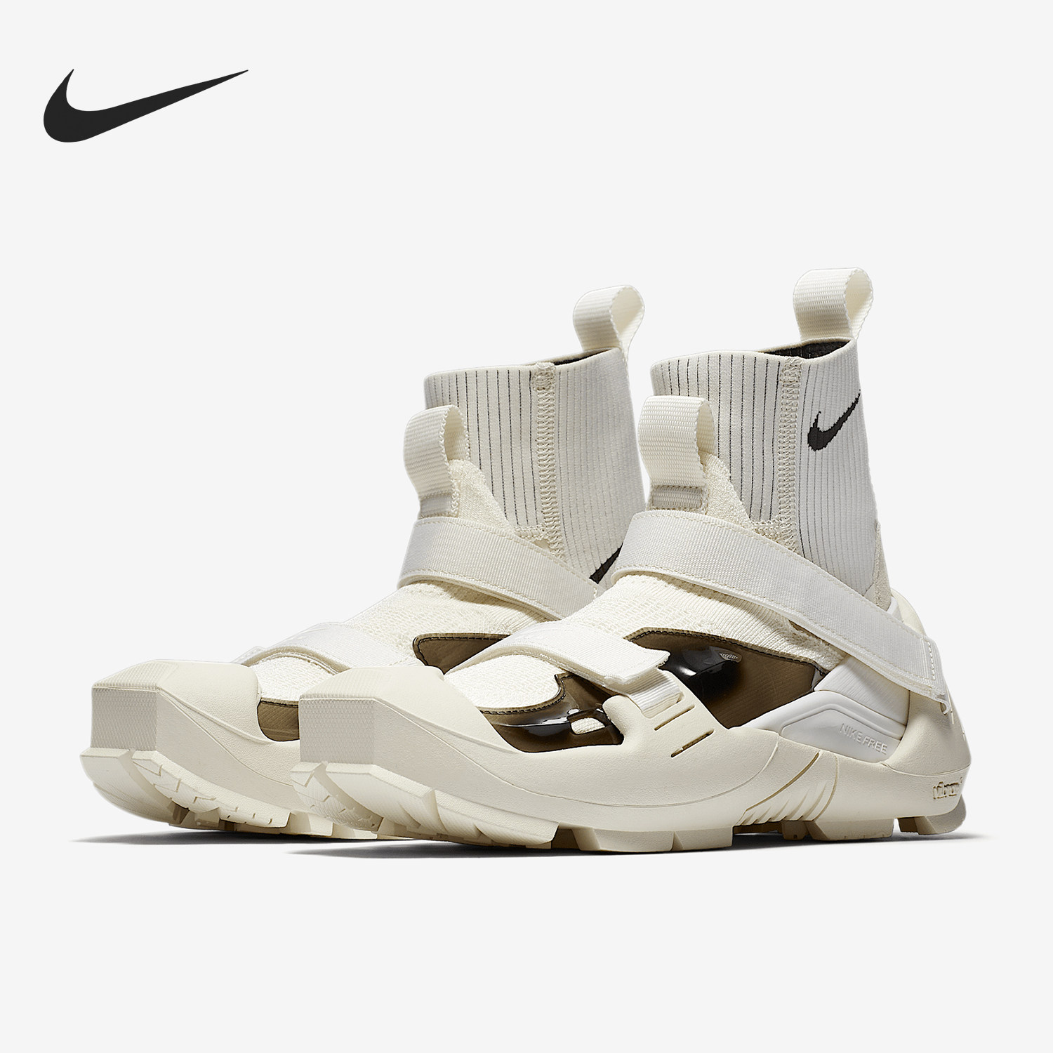 Nike/耐克正品秋冬新款男女高帮魔术贴时尚跑步鞋AQ9201-100