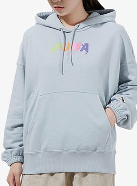 Puma/彪马官方正品2025冬季款女士连帽套头印花运动卫衣533049-71