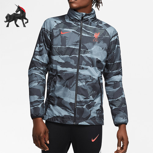 Nike/耐克正品秋冬新款男士梭织足球立领连帽外套CZ2776-060
