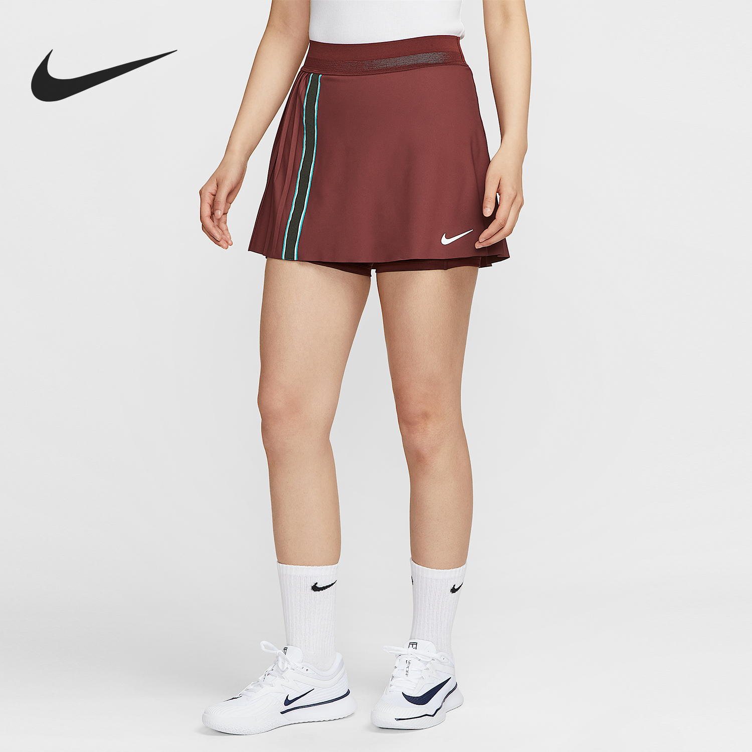 耐克女士褶裥训练运动半身裙