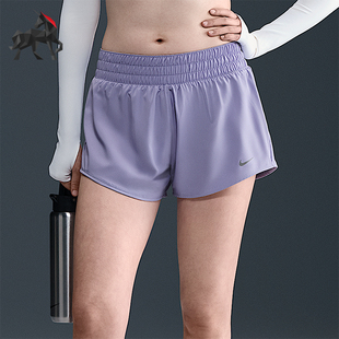 Nike/耐克正品2025女士耐穿中腰松紧腰透气印花短裤DX6011-533