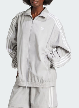 Adidas/阿迪达斯正品三叶草女士宽松经典休闲夹克外套JM9253