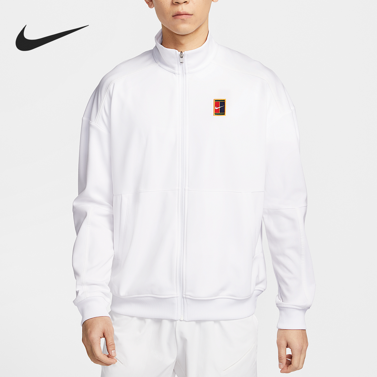 Nike/耐克正品Court Heritage男士网球薄绒外套FZ6926-100