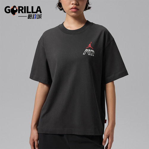 Nike/耐克正品Jordan Air女士圆领套头运动短袖T恤IM7133-045