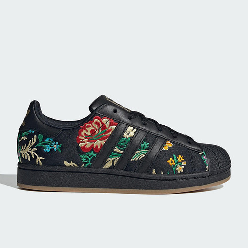 Adidas/阿迪达斯正品三叶草女士运动花卉印花经典休闲板鞋JS4045