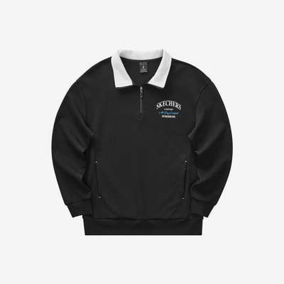 斯凯奇男女针织字母印花卫衣