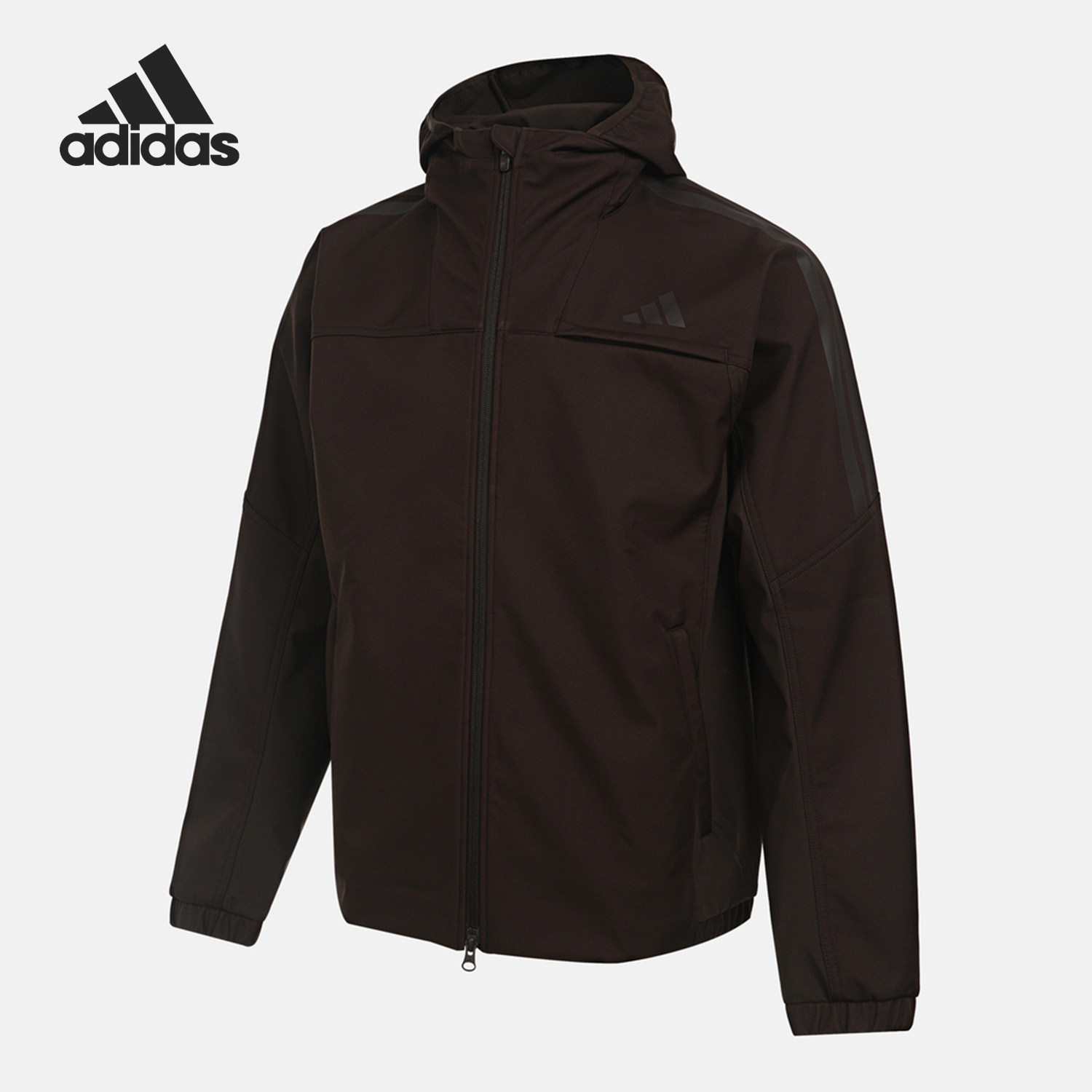 阿迪达斯男士连帽耐穿梭织外套