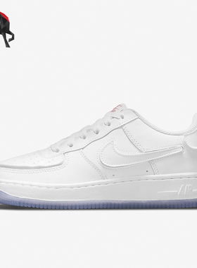 Nike/耐克正品Air Force 1 GS女子经典大童运动板鞋DB1856-100