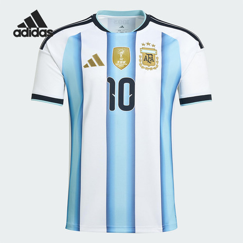Adidas/阿迪达斯正品阿根廷男士针织修身圆领足球运动T恤KA8117