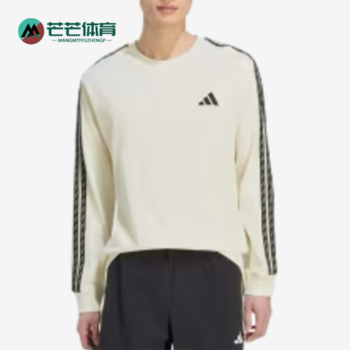 Adidas/阿迪达斯正品Sportswear男士圆领长袖套头T恤KX0485