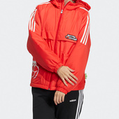 HM7479 NEO女子芝麻街联名保暖连帽休闲棉服 Adidas 阿迪达斯正品