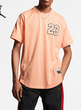 Nike/耐克正品JORDAN男士圆领针织宽松运动短袖T恤AO2827-814