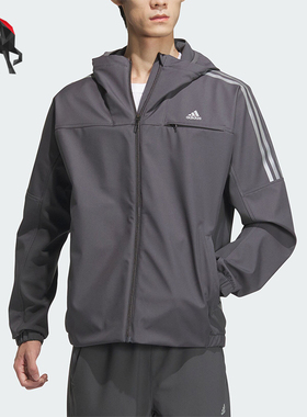 Adidas/阿迪达斯正品新款男士简约连帽宽松夹克外套JG8517