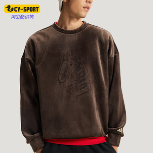 Adidas/阿迪达斯正品NYR GFX SWT男士亲肤潮流加绒休闲卫衣KE4067