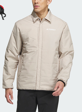 Adidas/阿迪达斯正品男士户外运动保暖翻领棉服IL9015