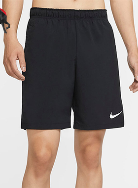Nike/耐克正品FlexDri-FIT新款男黑色休闲经典训练短裤DQ1894-010