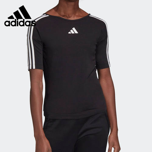 Adidas/阿迪达斯正品新款女子时尚休闲运动短袖T恤FL1868
