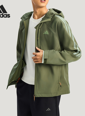 Adidas/阿迪达斯正品2025男士抓绒耐穿保暖户外运动夹克KR2497