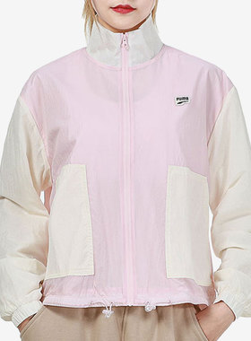 Puma/彪马官方正品当季新款女子立领梭织撞色运动外套 532726-36