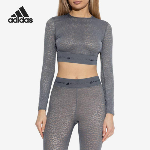 Adidas/阿迪达斯正品短修身套头圆领长袖T恤经典女运动鞋KC1819