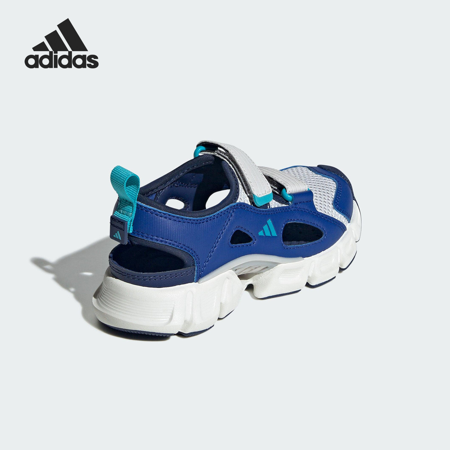 Adidas/阿迪达斯官方正品春季款大童透气运动耐磨沙滩凉鞋KJ3552
