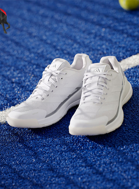 Adidas/阿迪达斯正品春季女士比赛运动耐穿透气低帮网球鞋JR4659
