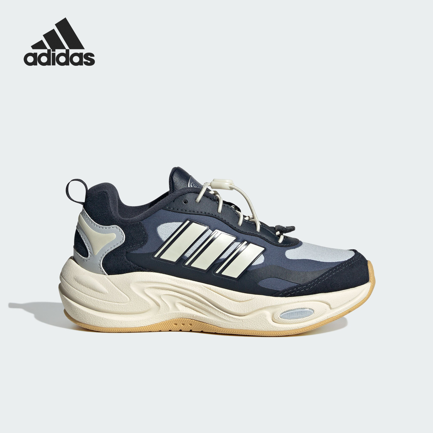 阿迪达斯儿童厚底耐磨休闲运动鞋