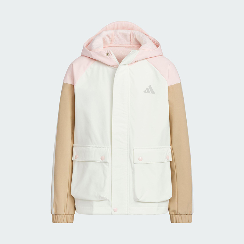 Adidas/阿迪达斯正品WOVEN JACKET儿童连帽保暖休闲外套KS0651