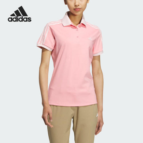 Adidas/阿迪达斯正品HEAT.RDY女士柔软经典休闲短袖Polo衫IS4810