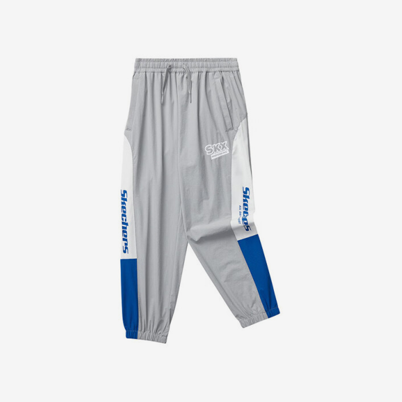 Skechers/斯凯奇正品2024新款儿童宽松轻盈时尚印花束脚长裤