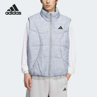 男士 Adidas 款 2025秋季 立领保暖棉马甲KC2755 阿迪达斯官方正品