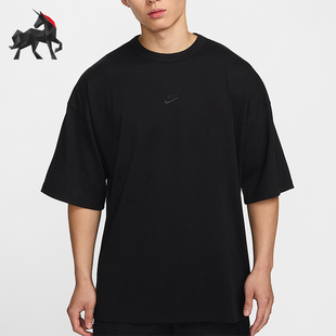 Nike/耐克正品Sportswear男士宽松针织经典套头短袖HF9607-010