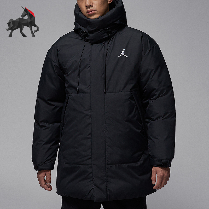 Nike/耐克正品JORDAN男士休闲连帽保暖耐穿运动羽绒服HV0539-010