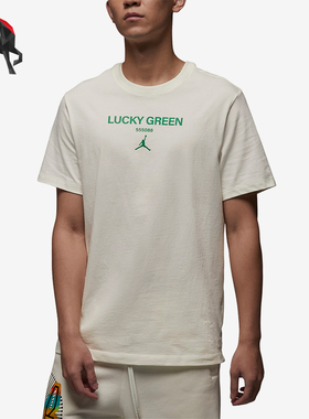 Nike/耐克正品JORDAN男士运动印花训练针织休闲短袖 FN3716-133