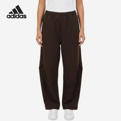 Adidas/阿迪达斯官方正品新款女深棕色运动生活宽松长裤KR7550