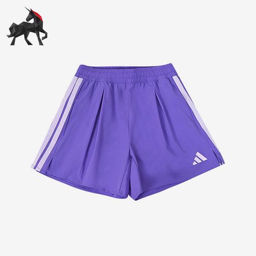Adidas/阿迪达斯正品简约松紧腰儿童易干休闲经典舒适短裤KZ0360