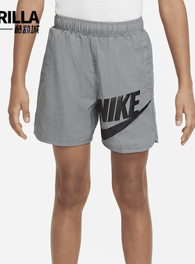 Nike/耐克正品Sportswear新款儿童灰黑色经典运动短裤DO6582-084