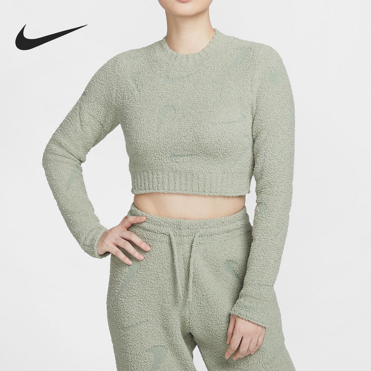 Nike/耐克正品Phoenix Cozy女士紧身保暖针织上衣FZ1717-370