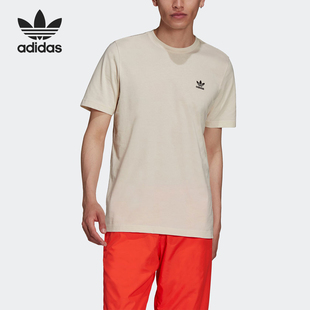 Adidas/阿迪达斯官方正品三叶草男士简约圆领运动休闲短袖HE7194