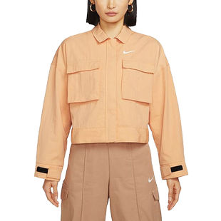 Nike/耐克官方正品当季新款女子短款梭织工装运动夹克 DM6244-851