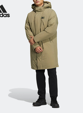 Adidas/阿迪达斯正品冬季户外运动男女中长款羽绒服HR5234