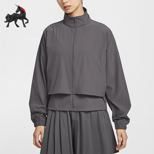 Nike/耐克正品Dri-FIT女士网眼拼接透气宽松休闲外套HJ0964-036