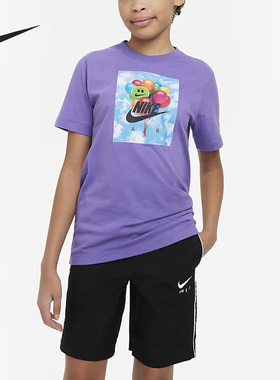 Nike/耐克正品夏季新款大童透气运动短袖T恤FD2664-542