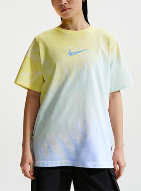 Nike/耐克正品2026夏女士圆领宽松轻盈运动休闲短袖T恤IR7557-714