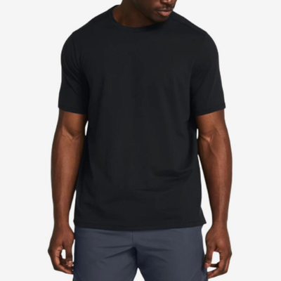 UA/安德玛正品夏季男士简约圆领柔软透气训练运动短袖1386973-001