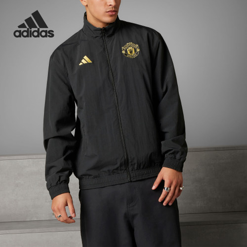 Adidas/阿迪达斯正品曼联足球休闲文化男士夹克外套IP9186