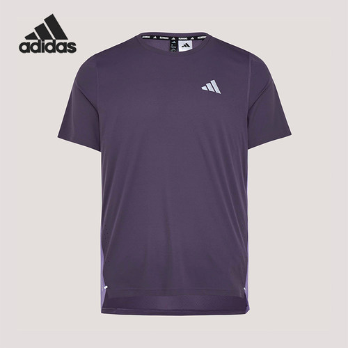 Adidas/阿迪达斯正品春季男士跑步训练经典透气圆领短袖T恤KZ5038